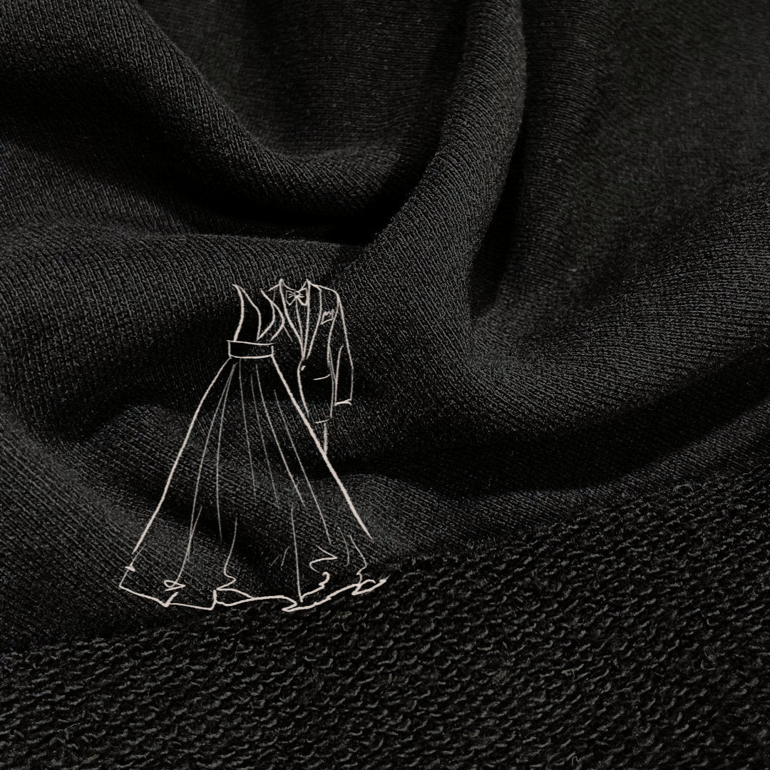 black french terry fabric made in canada knitted locally sweatshirt material