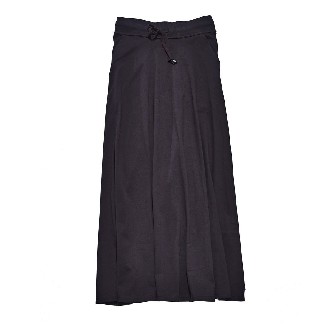 BLACK JERSEY FLARE SKIRT - Made in Canada - 100% Cotton – FRÈRE DU