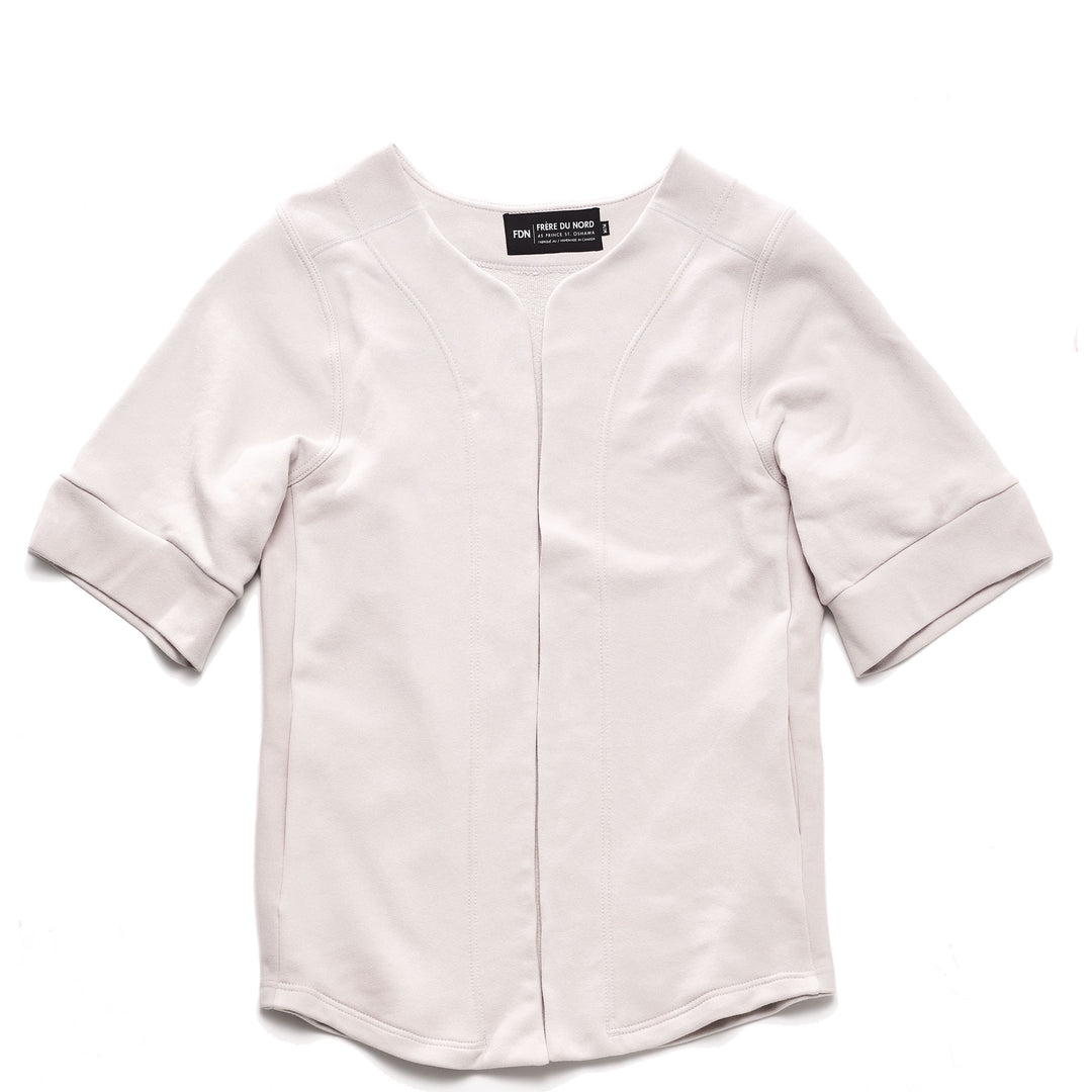 Baseball Jersey in Limestone, laid flat