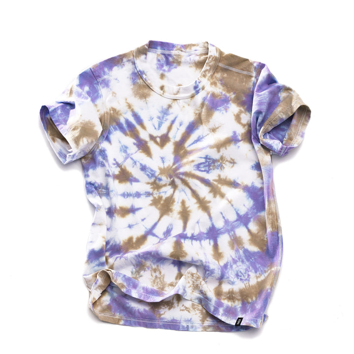 ULTRAVIOLET & KHAKI TIE-DYE T-SHIRT