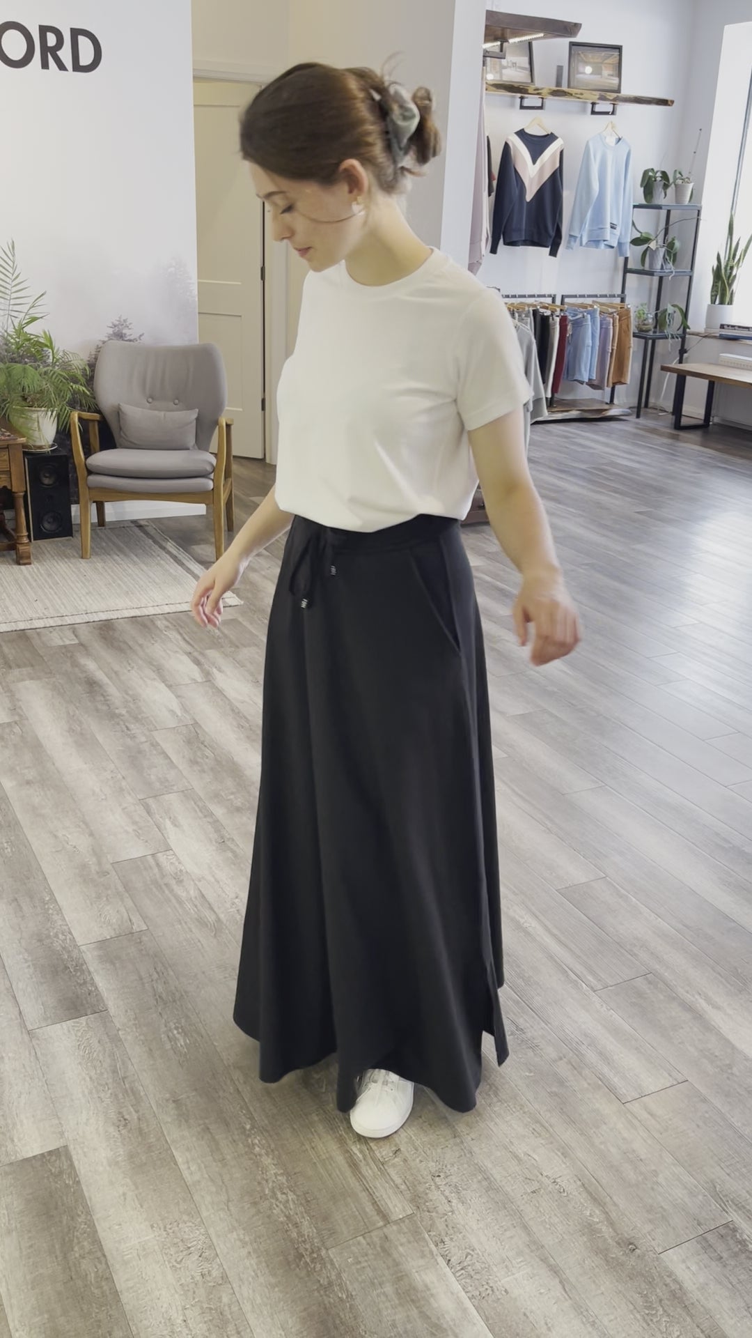 JERSEY FLARE SKIRT